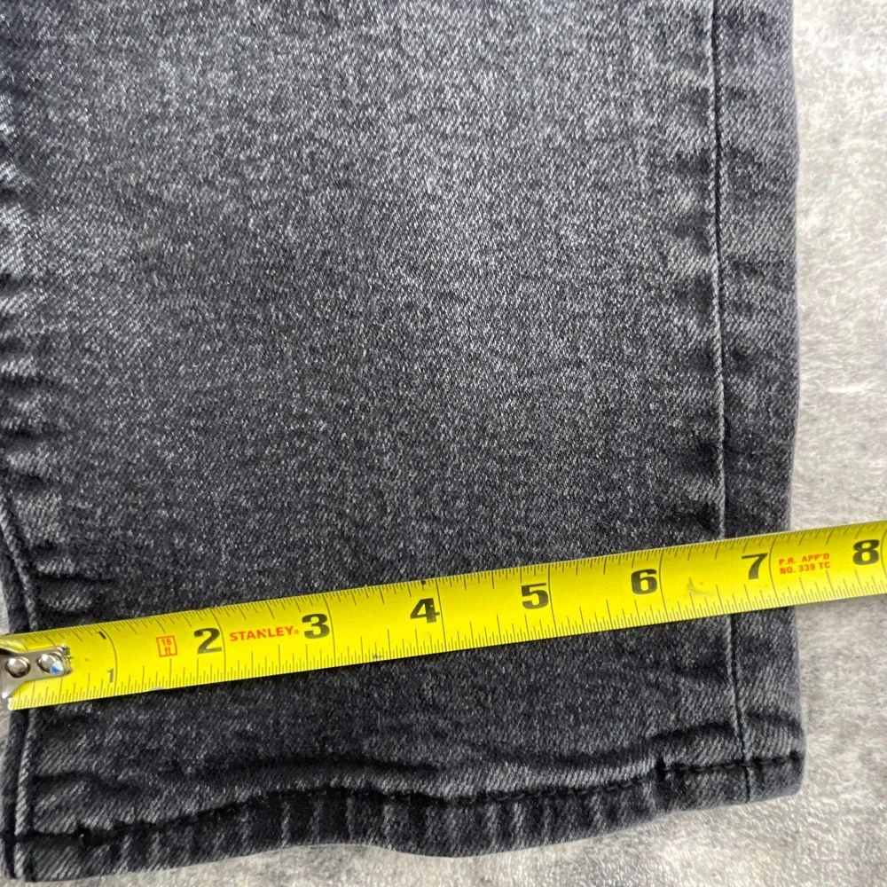 Levi's Mens 31x28 Wedgie Straight Black Denim Jeans Casual Minimalist Faded